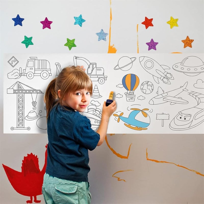 Bukela 500 Pcs Small Star Stickers, 1 inch/2.54cm Self Adhesive Stickers for Reward Charts, Foil ncentive Stickers Sparkly Star Stickers for Kids Teachers School Office (8 Colors) - Image 3